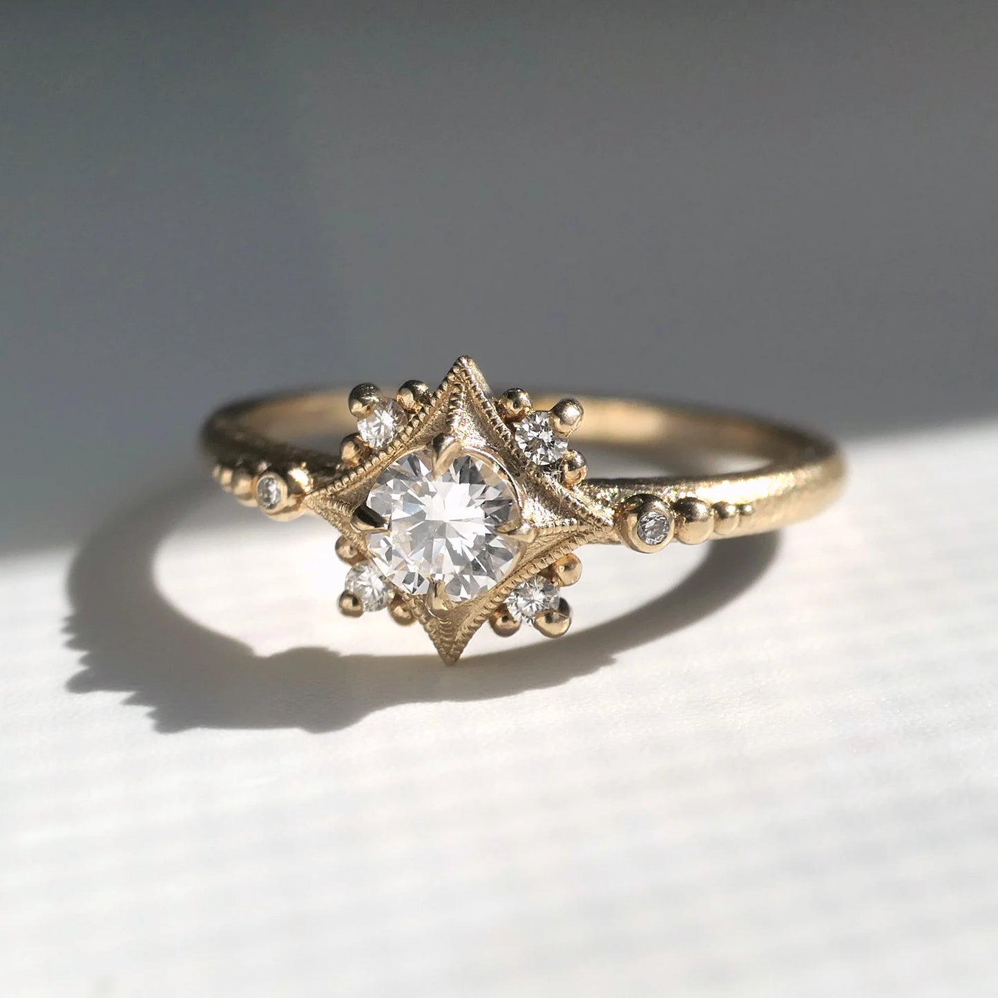 sabine nova ring - natural diamond