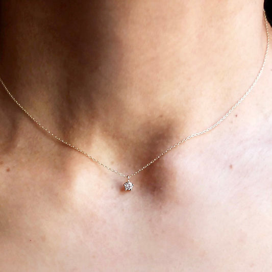 drop necklace - diamond