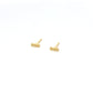 triple dot row stud earrings