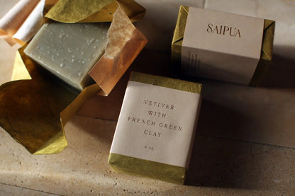 saipua / soap bar - vetiver with french green clay