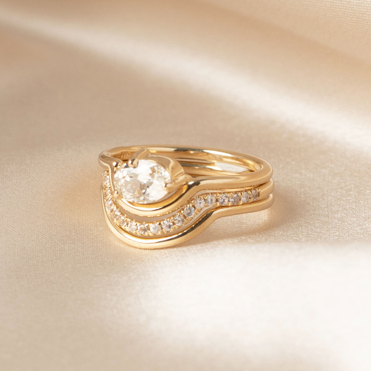 sway ring set - grown diamond