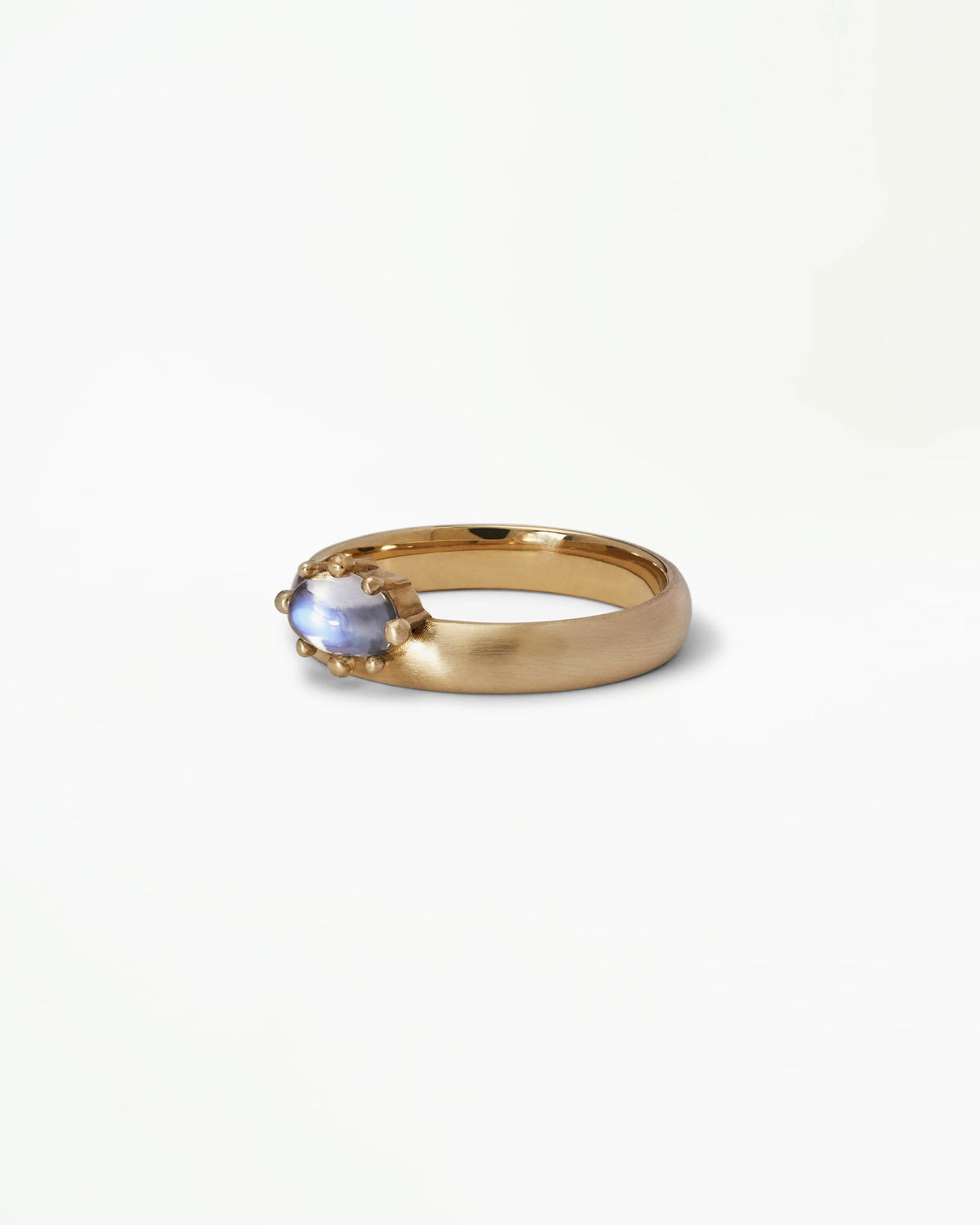 wwake / oval monolith ring - moonstone