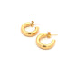 little tube post hoop earrings