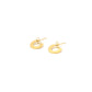 mini washer post hoop earrings