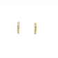 pavé click huggie hoop earrings - 12mm