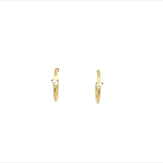 little pearl hoops
