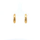 crescent click huggie hoop earrings - medium