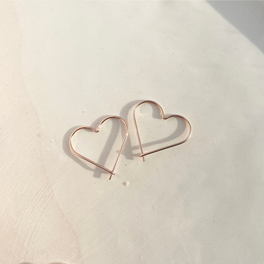 cupid's hoop earrings