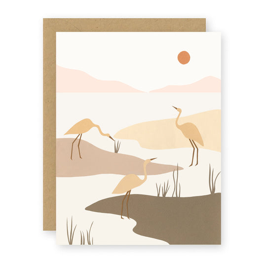 marsh birds card