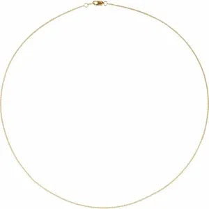 diamond-cut curb chain necklace - 1mm