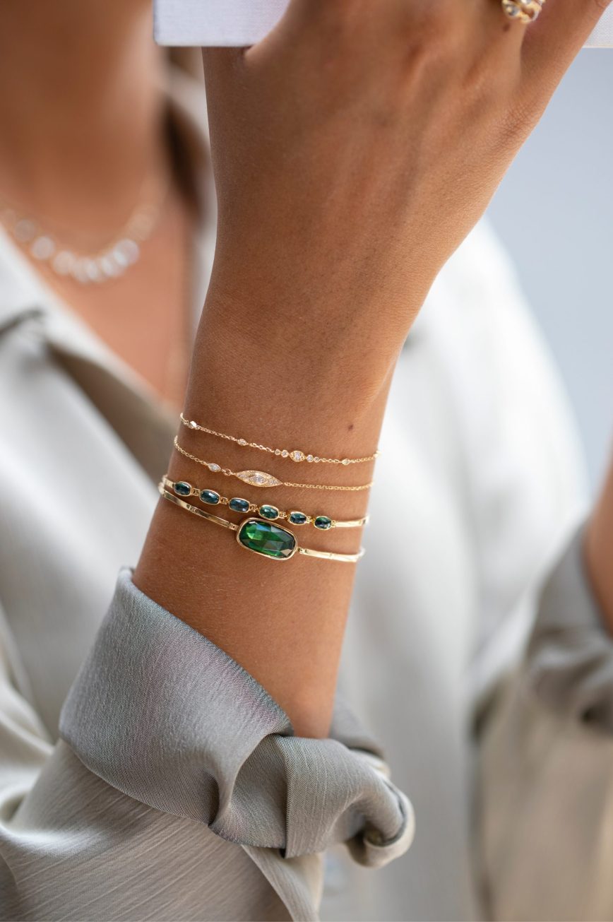 small eye diamond bracelet