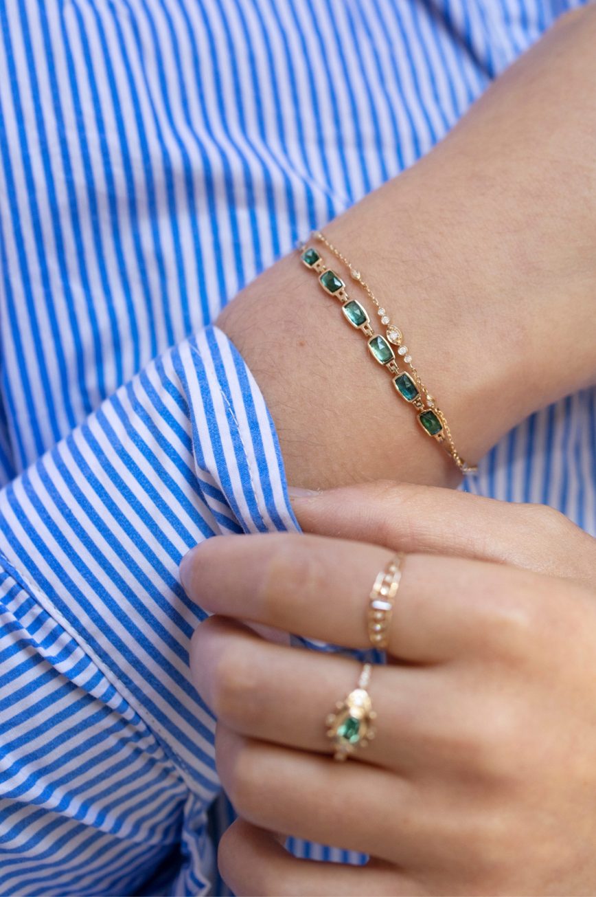 small eye diamond bracelet