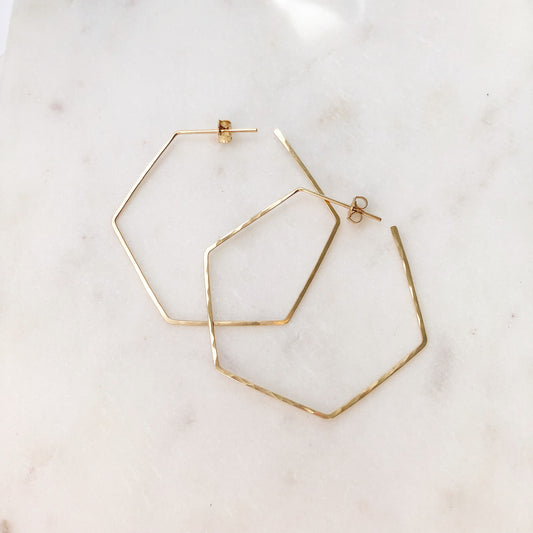 honey hoop earrings