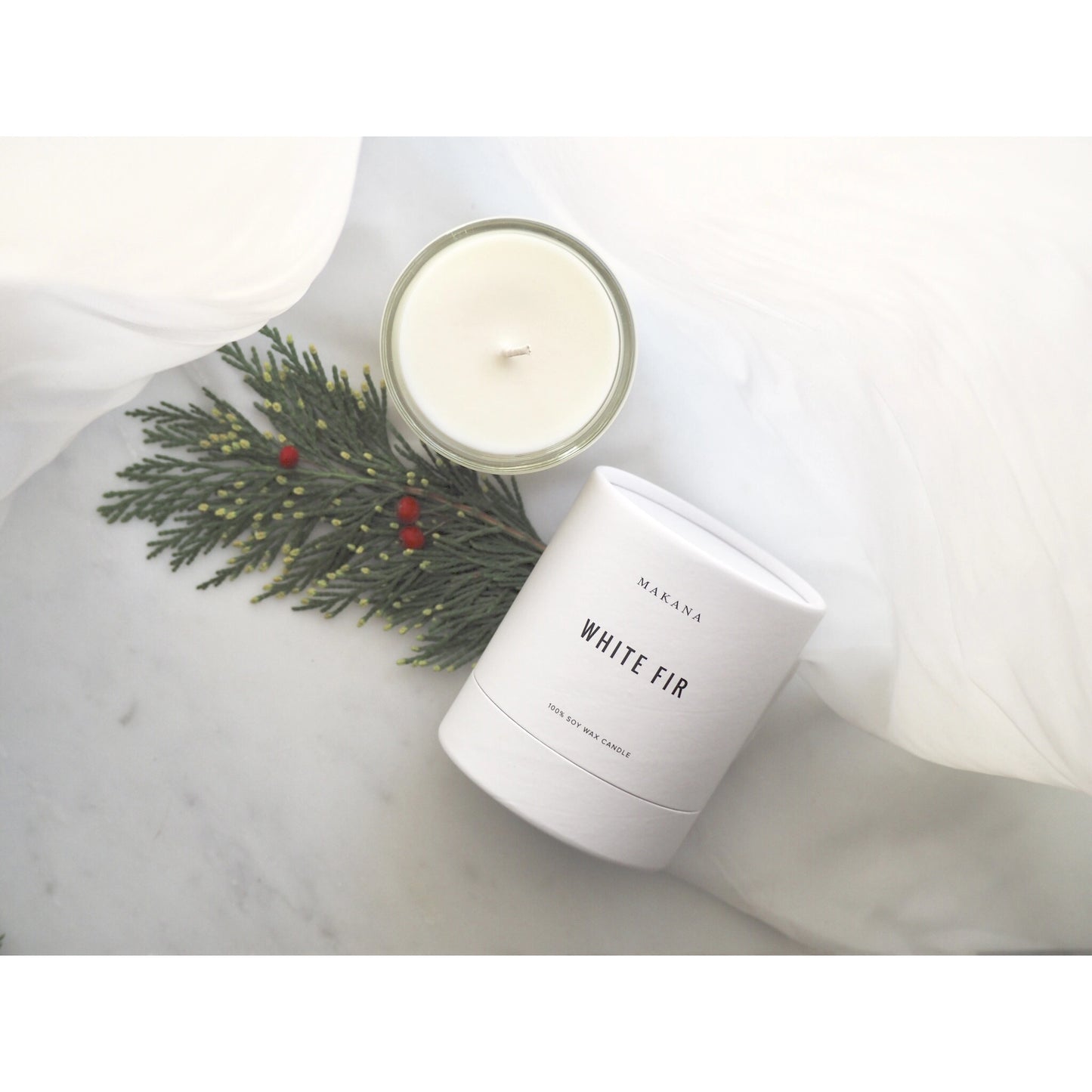 makana / candle - white fir