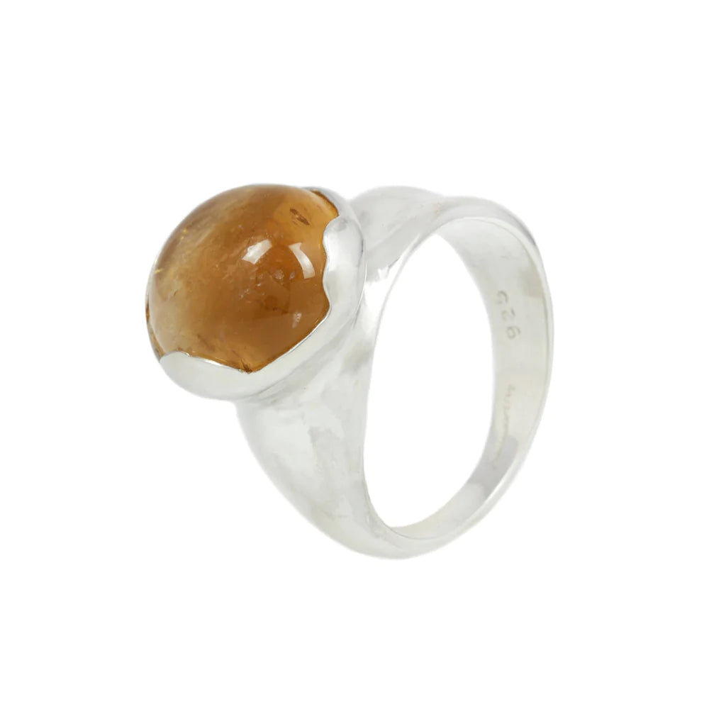 euca ring - citrine