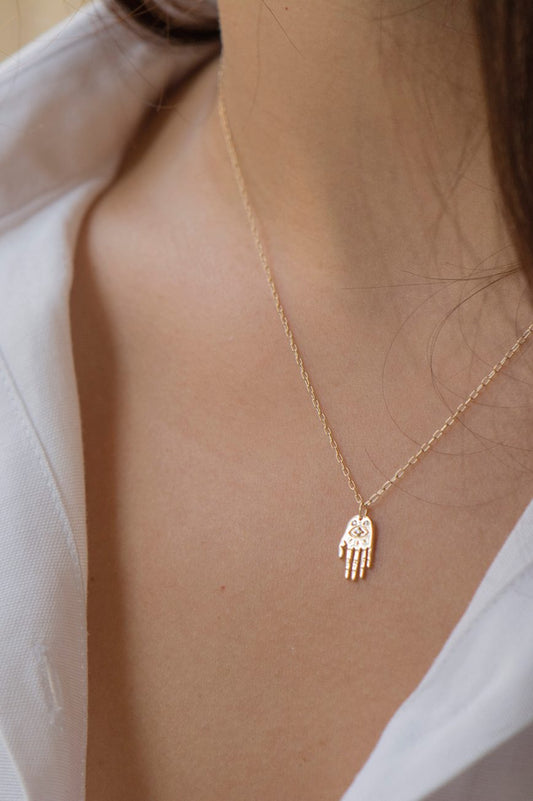 dharma's hand necklace - mini