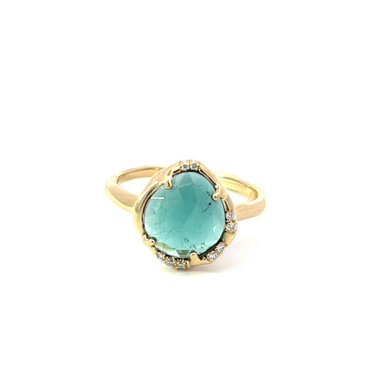 aphenos ring - blue tourmaline