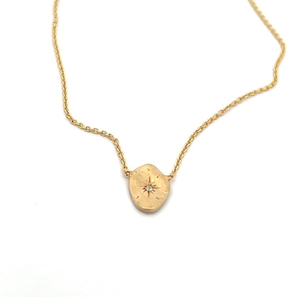 little star plate necklace