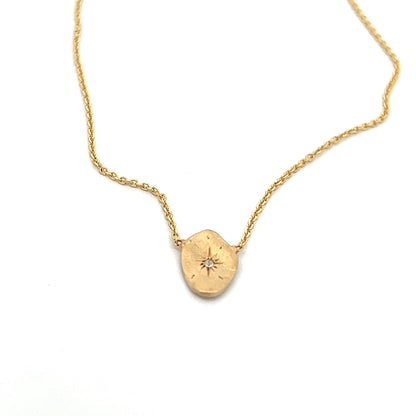 little star plate necklace