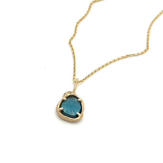 oceanic light necklace - blue tourmaline