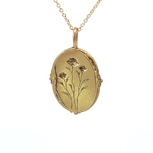 floral pasture amulet necklace - no. 207