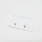 tiny prong stone stud earrings - opal