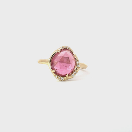 aphenos ring - pink tourmaline