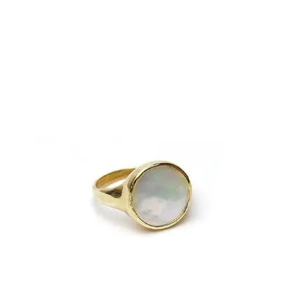 lacuna ring - mother of pearl
