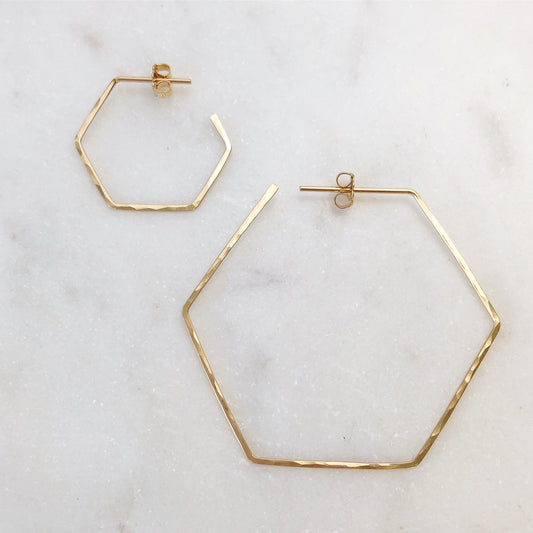 honey hoop earrings