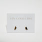 half circle shape stud earrings