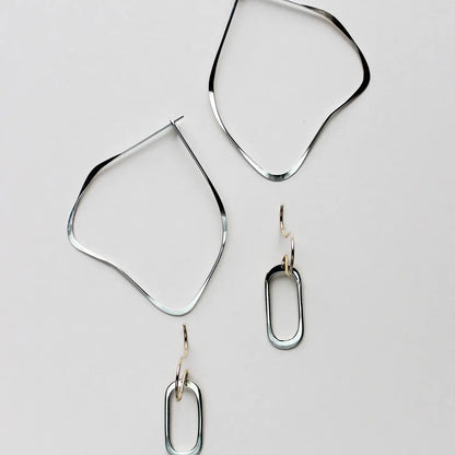 organic hoop earrings