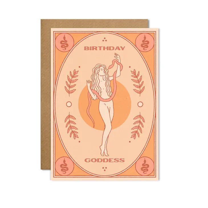 birthday goddess card