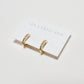 pavé click huggie hoop earrings - 12mm
