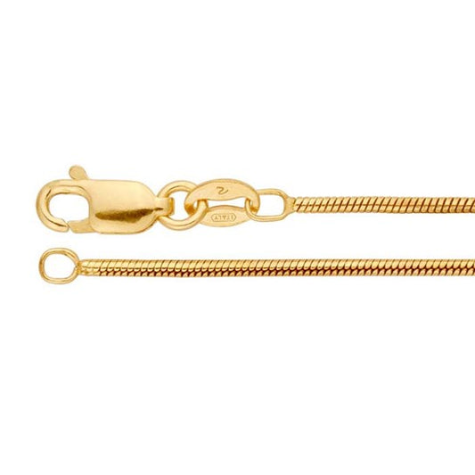 chain necklace / snake - 1.2mm