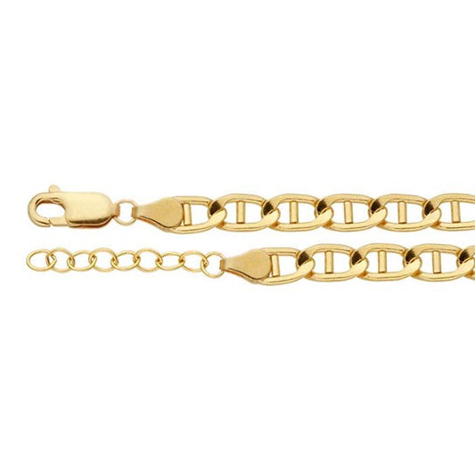 chain bracelet / anchor - 5mm