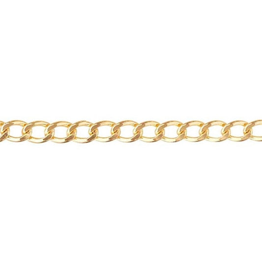 chain bracelet / diamond-cut curb - 5.5mm