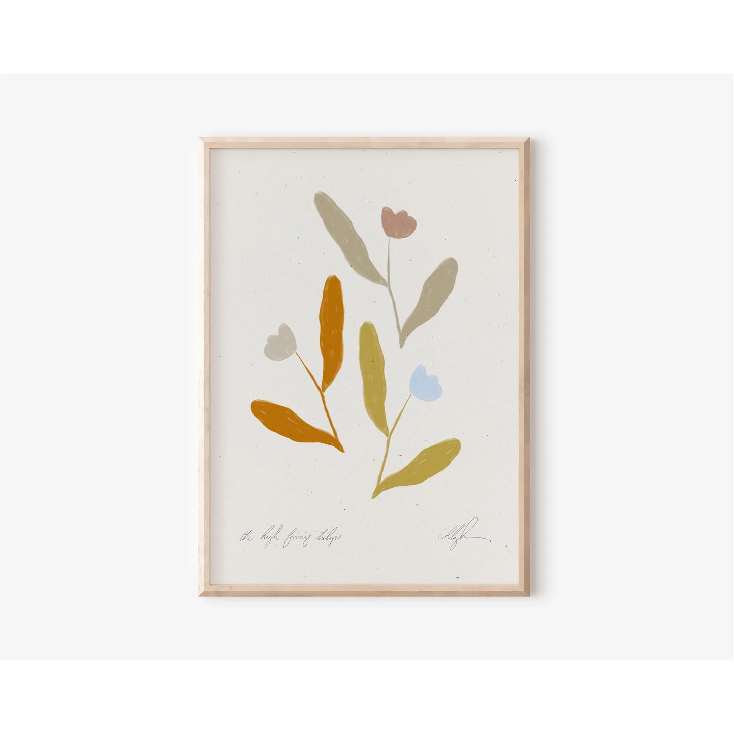 coco shalom / art prints - the high fiving tulips