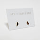 half circle shape stud earrings