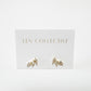 marquise climber stud earrings - cz