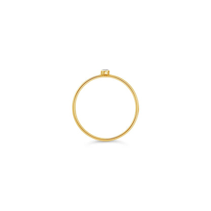 dainty grown diamond stackable ring