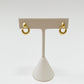puffed door knocker stud earrings