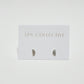 half circle shape stud earrings