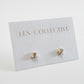 marquise + round stone stud earrings - cz