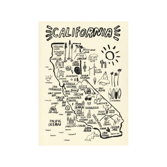 california map card