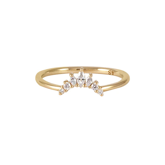 amour diamond crown ring