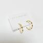 twirled post hoop earrings - small
