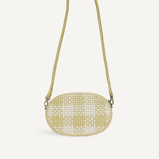 bembien / ovale crossbody bag - sage check