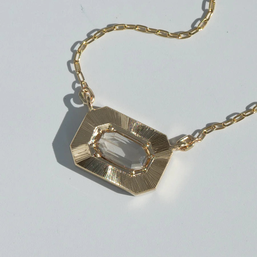 oval portrait diamond tableau necklace