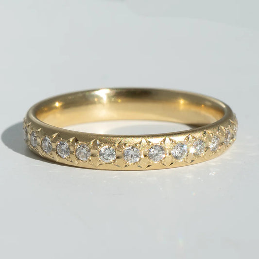 celeste ring band - white diamond