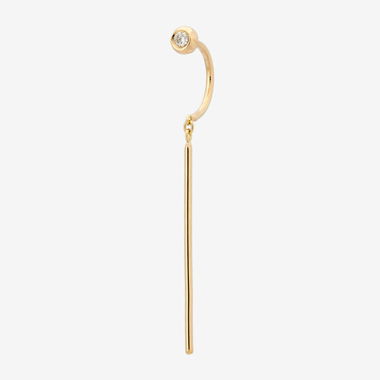 jack & g / diamond chime stud - single